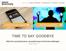 Tablet Screenshot of envis-precisely.com